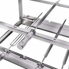 Espeto Giratorio Espada Inox 74 Cm Gira Grill 6 Unid. Ca Foto mini 2