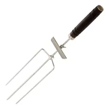 Espeto Para Churrasco Em Inox Girat贸rio Manual 80 Cm Foto mini 3