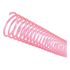 Espiral Para Encadernação Rosa 29 Mm Para 200 Folhas 35un Foto  mini 1