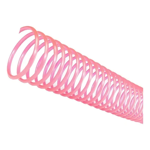 Espiral Para Encadernação Rosa 29 Mm Para 200 Folhas 35un Foto 1