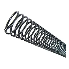 Espiral Para Encadernação 17mm Até 100 Folhas Preto 100 Un Foto mini 1