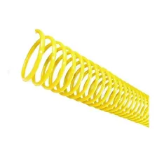 Espiral Para Encadernação Amarelo 33 Mm Para 250 Folhas 25un Foto mini 1