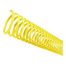 Espiral Para Encadernação Amarelo 9 Mm Para 50 Folhas 100un Foto  mini 1