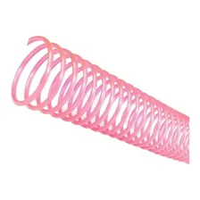 Espiral Para Encadernação Rosa 17 Mm Para 100 Folhas 100un Foto mini 1
