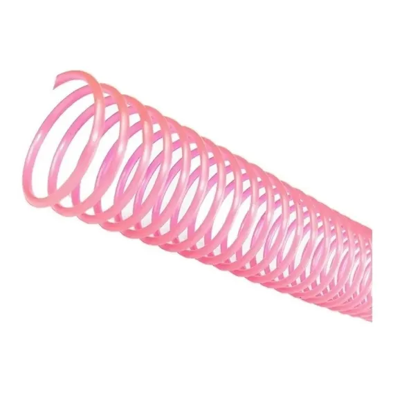 Espiral Para Encadernação Rosa 17 Mm Para 100 Folhas 100un Foto 1