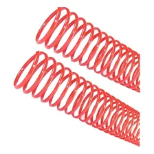 Espiral Para Encadernação Vermelho 12mm Para 70 Folhas 100un Foto mini 2