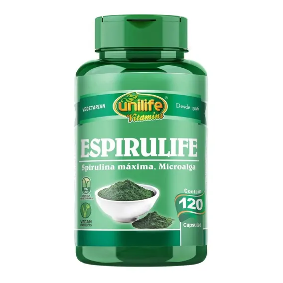 Espirulife Spirulina 500mg Unilife - 150 Comprimidos Sabor Sem sabor Foto 1