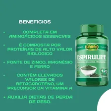 Espirulife Spirulina 500mg Unilife - 150 Comprimidos Sabor Sem sabor Foto mini 2