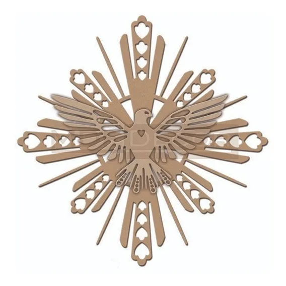 Esplendor Divino Espírito Santo Mdf 60 Cm Decoração Foto 1