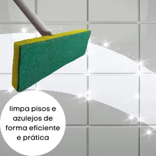 Esponja Abrasiva Limpa Azulejo Piso Bucha Esfregão Kit Com 3 Foto mini  3