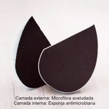 Esponja Maquiagem Microfibra Supersoft Pramaquiar Sem Latex Cor Preto Foto mini 4