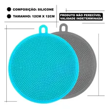Esponja Multiuso Silicone Antibacteriana Bucha Louça Cozinha Foto mini  3