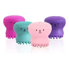 Esponja Silicone Limpeza Facial - Polvo Rosa Foto  mini 1
