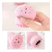 Esponja Silicone Limpeza Facial - Polvo Rosa Foto mini 4
