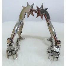 Espora Cavalo Inox Vaquejada Foto mini  3