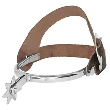 Espora Quarto De Milha Especial Inox + Correia Cavalo Foto mini 2