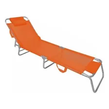 Espreguiçadeira Zaka Slim Laranja Citrica Foto  mini 1