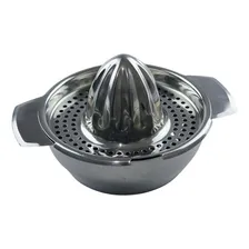 Espremedor De Laranja Limão Manual Em Aço Inoxidável Prático Cor inox Foto mini  3