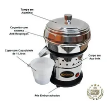 Espremedor Extrator Laranja Sucos Inox 1 Litro Foto mini  2