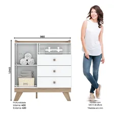 Espresso Móveis Quarto De Bebê Completo Berço 3 Em 1 Com Guarda Roupa 4 Foto mini 4
