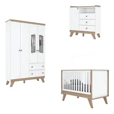 Espresso Móveis Quarto De Bebê Completo Berço 3 Em 1 Com Guarda Roupa 4 Foto mini 1