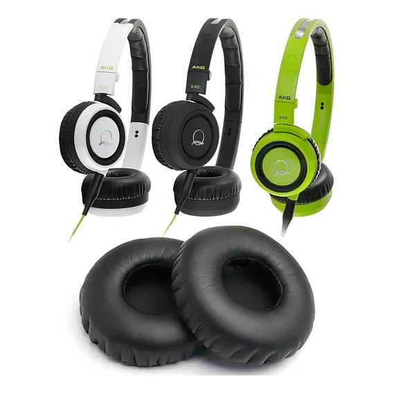 Espuma Almofada Para Fone De Ouvido Akg Q460 Q 460 Cor Preto Foto 1