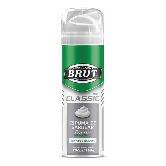 Espuma Barbear Classic 200ml - Brut Foto 1