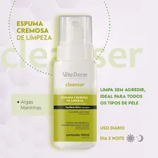 Espuma Cremosa De Limpeza Vita Derm 160ml Foto mini 4