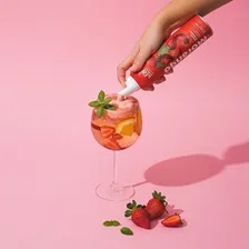 Espuma Drinks Em Spray Sabor Morango Begin 200g Foto mini  3