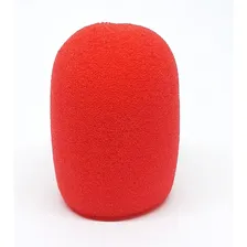 Espuma Microfone Sm58 70x62x33mm (unidade) Vermelha Foto mini 2