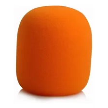 Espuma Para Microfone De Mão Laranja Sm58 Kit Com 2 Foto mini 2