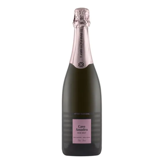 Espumante Brasileiro Cave Amadeu Rosé Brut 750mlFamília Geisse Cave Amadeu adega Cave Amadeu brut 750 Foto 1