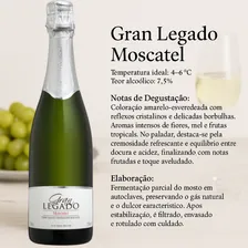 Espumante Moscatel Vinho Branco Serra Gaúcha Gran Legado 750ml Foto mini  2