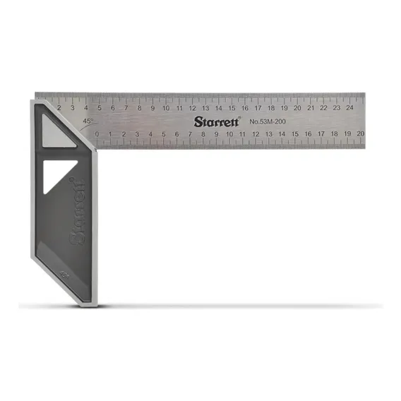 Esquadro 12 300 Mm Cabo De AlumÃnio Starrett - K53m-300-s Foto 1