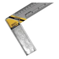 Esquadro Cabo Aluminio Momfort 10 25cm 626010 Foto mini  2