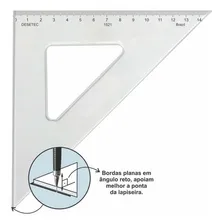 Esquadro Desetec Trident Gravação 1521 Para Desenho Técnico Foto mini 3