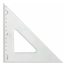 Esquadro Desetec Trident Gravação 1521 Para Desenho Técnico Foto mini 1