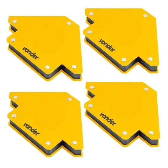 Esquadro Magnético Para Soldador 10 Kg Kit 4 Peças Vonder Foto 1