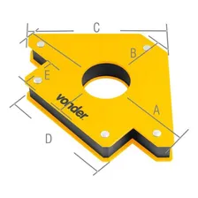 Esquadro Magnético Para Soldador 30 Kgf - Vonder Foto mini 3