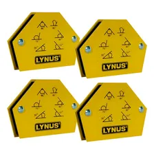 Esquadro Magnético Soldador Eml-12a 12kg Kit 4 Peças Lynus Foto mini 1