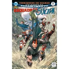 Esquadrão Suicida: Terráqueos Em Chamas: Parte 1, De Rob Williams. Série Esquadrão Suicida - 2ª Série, Vol. 9. Editora Panini, Capa Mole, Edição 1 Em Português, 2018 Foto mini 1