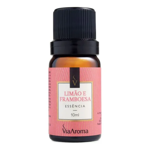 Essência Aromática Limão E Framboesa 10ml Via Aroma Foto 1