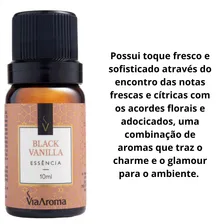EssĂȘncia Aromatizador Aroma Black Vanilla - 10ml Foto mini 4