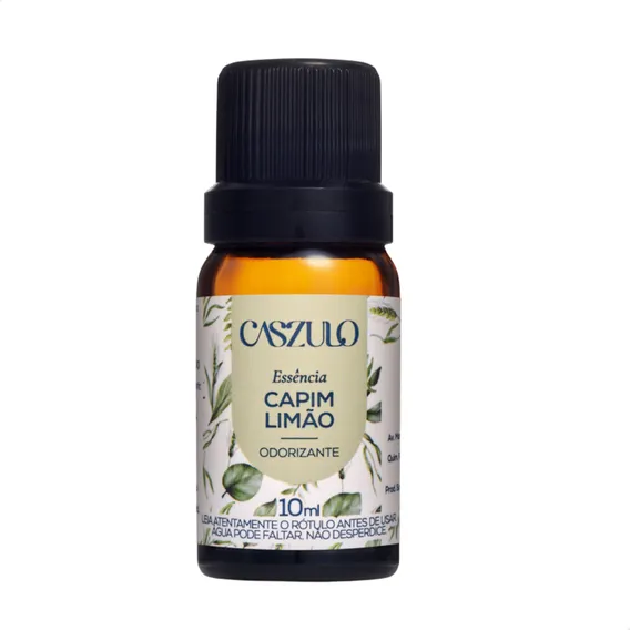 Essência Capim Limão 10ml Caszulo Aromatizador Ambiente Foto 1