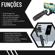 Estabilizador Imagem Camera Celular Gimbal Smartphone Origin Blutu Foto mini  3