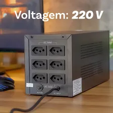 Estabilizador Oberon OR-NL585 - 1500 va 900 W 220 V cor preto Foto mini 3