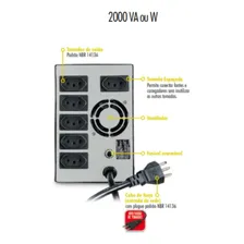 Estabilizador Sms 2000va 16218 Entrada Bivolt Saída 127v Cor Preto Foto mini 4