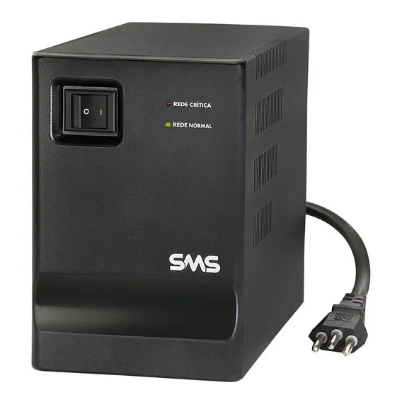 Estabilizador Sms 2000va 16218 Entrada Bivolt Saída 127v Cor Preto Foto 1