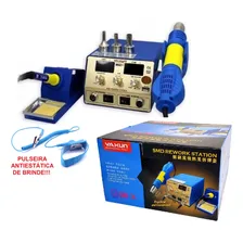 Estação Solda Retrabalho Ar Quente 3 Em 1 Yaxun Yx-886d+ 220V Foto mini  2