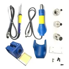 Estação De Solda Retrabalho Yaxun 881d 2 Em 1 Soprador Ferro Cor Azul 220V Foto mini  3